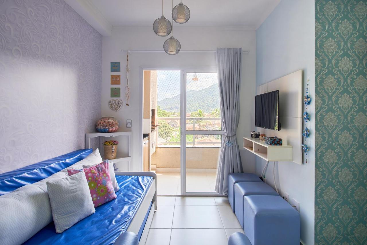 2 Quartos Com Ar, Piscina, Sacada Gourmet A 1 Km Da Grande Ubatuba